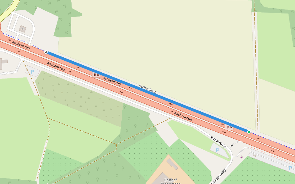 Aschenkrug walking route map in Neustadt am Rübenberge