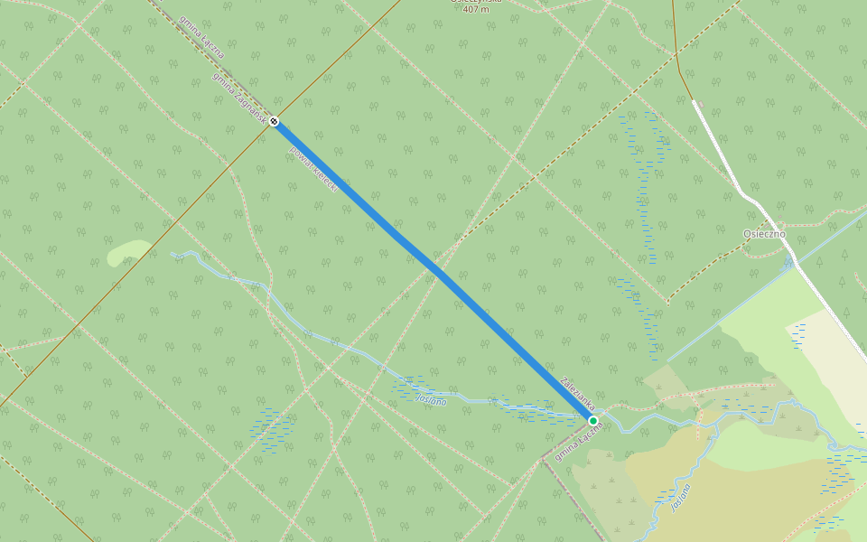 Adamoska Droga walking route map in Suchedniów