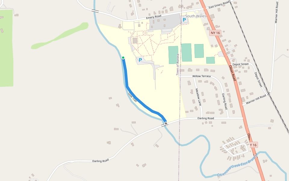 Gow Trail walking route map in South Wales