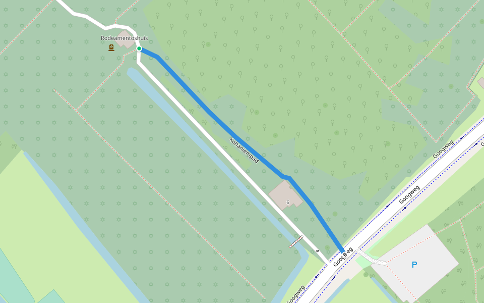 Kohaniempad walking route map in Muiderberg