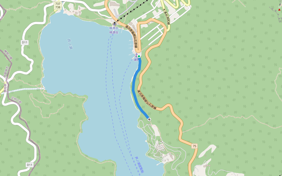箱根九頭龍の森 セラピーロード walking route map in Hakone