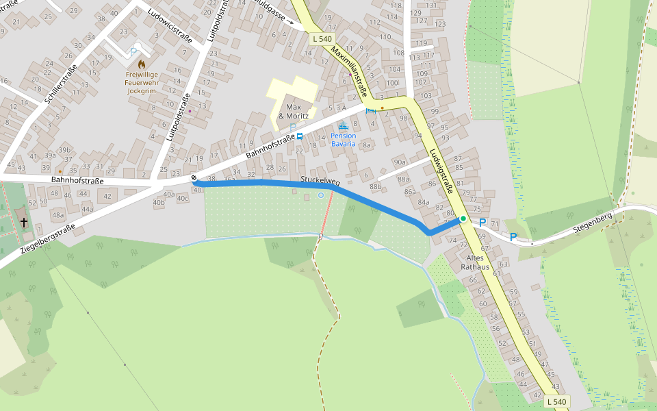 Stückelweg walking route map in Jockgrim