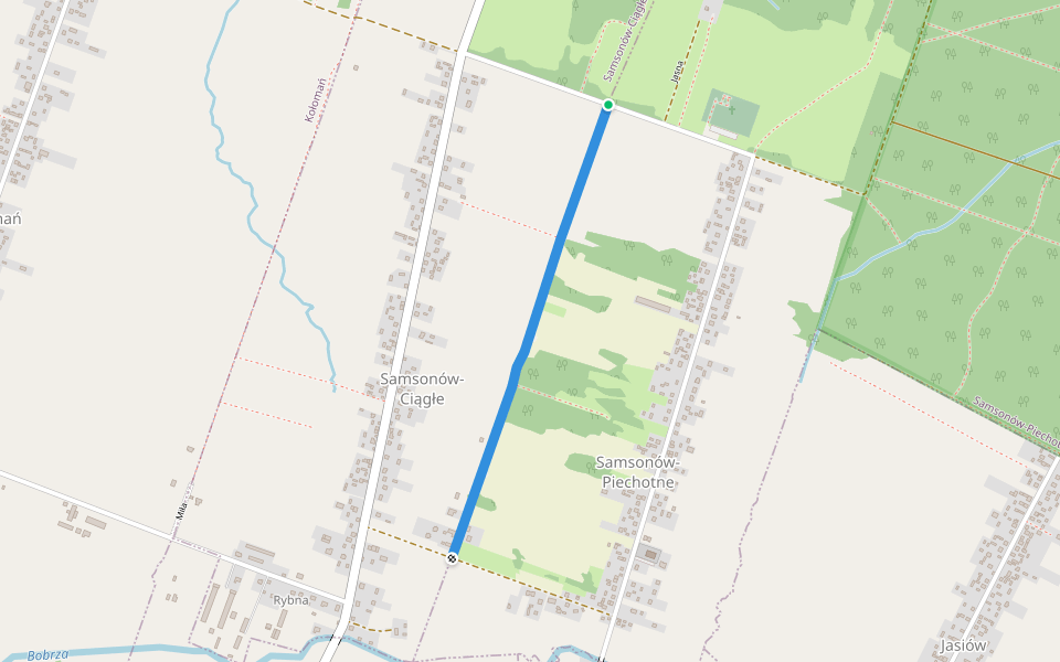 Jodłowa walking route map in Umer