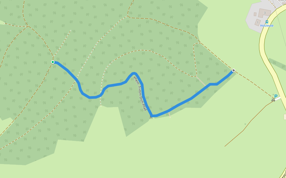 ehem. Trimm-Dich-Pfad walking route map in Stiefenhofen