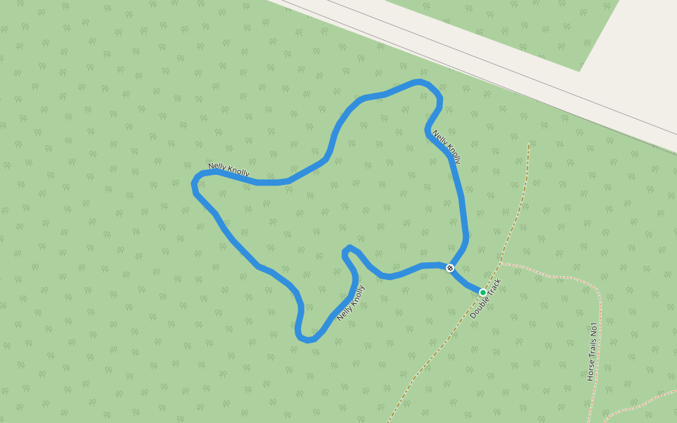 Nelly Knolly walking route map in McLeod Hill