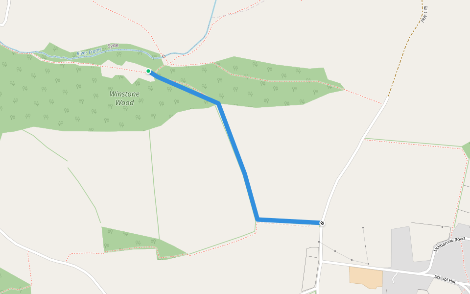 BWE4 walking route map in Syde