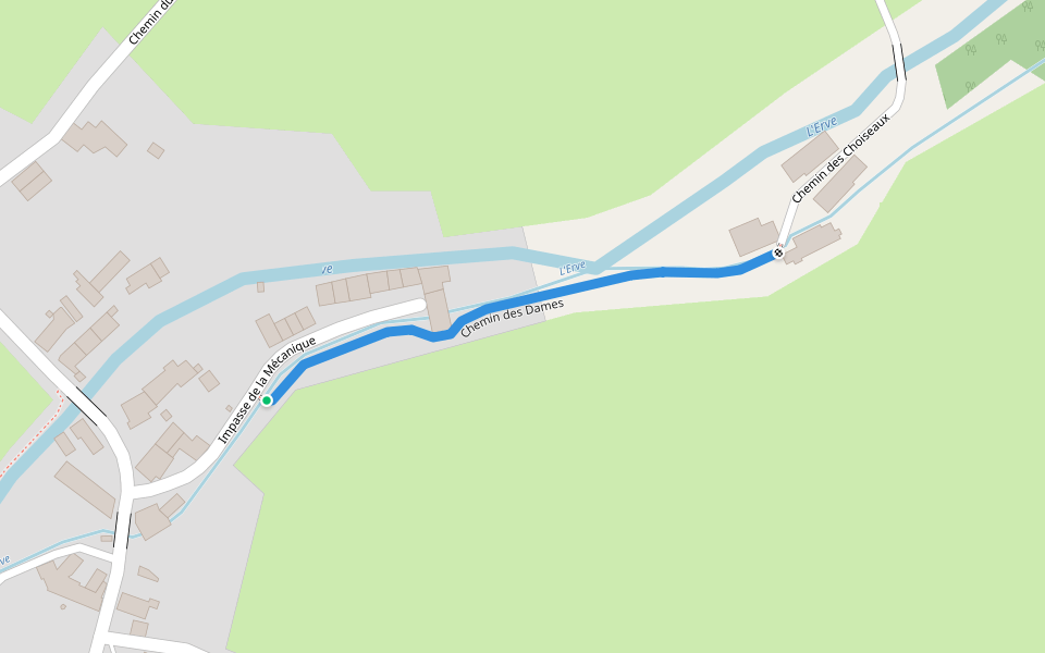 Chemin des Dames walking route map in Sainte-Suzanne-et-Chammes