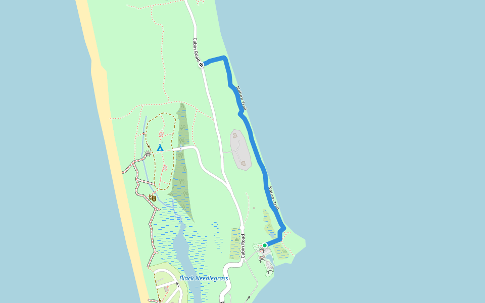 Nature Trail walking route map in Port St. Joe