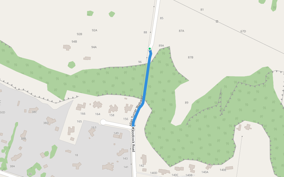Allan Turner Walkway walking route map in Tamahere