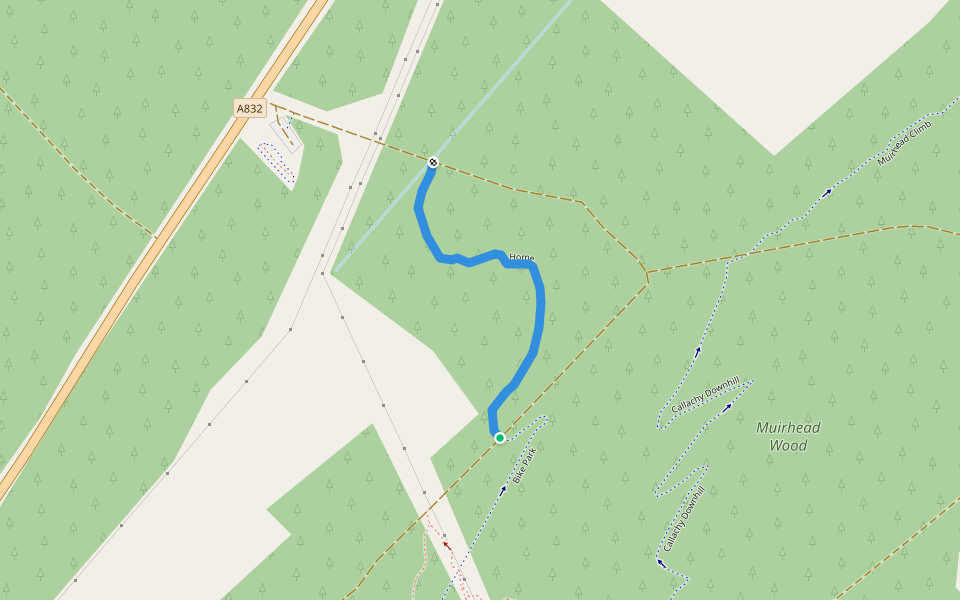 Home walking route map in Rosemarkie