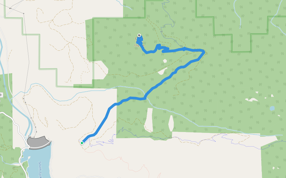 Castle Rock Trail #3506 walking route map in Rainbow