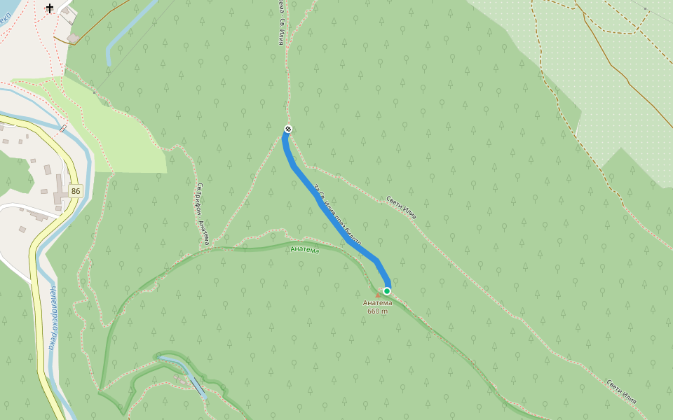 За Св. Илия през билото walking route map in Asenovgrad