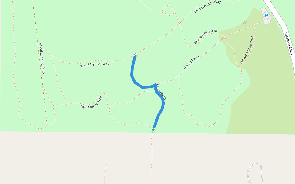 Gooseberry walking route map in Langley