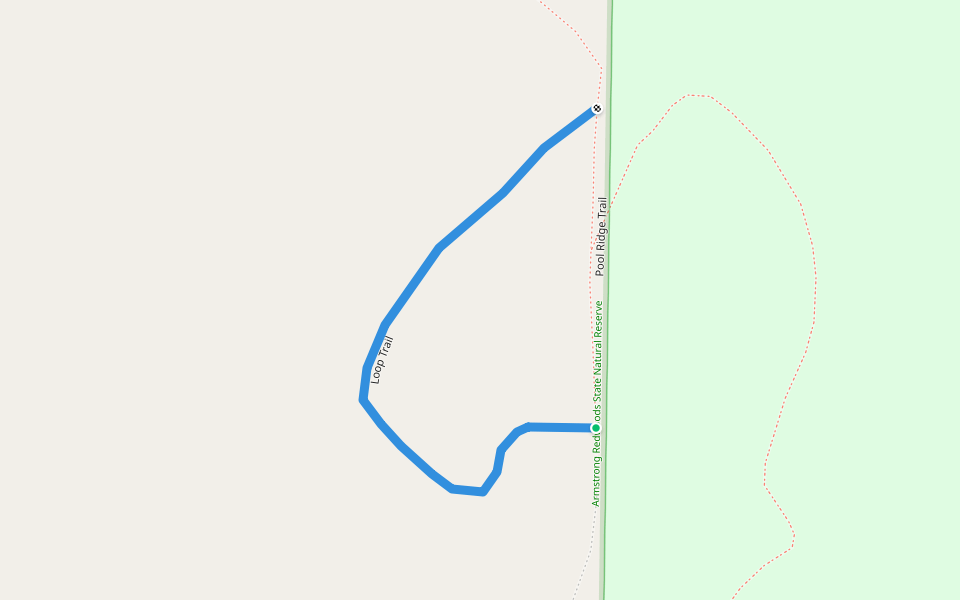 Loop Trail walking route map in Guerneville