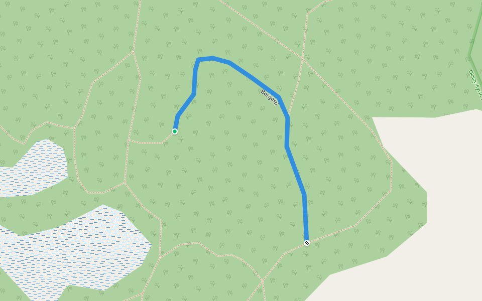 Bergesti walking route map in Skålevik