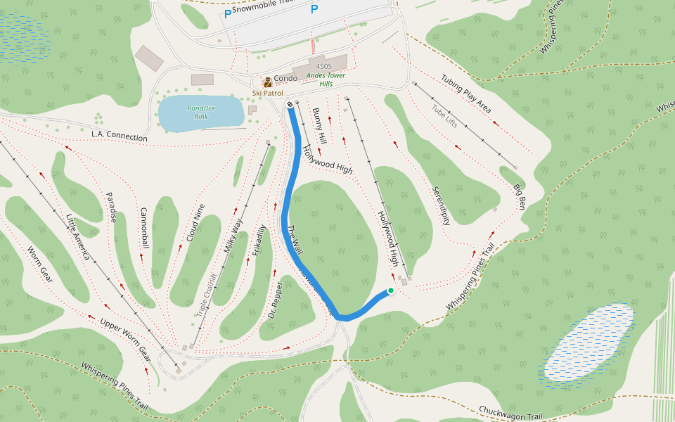 The Wall walking route map in Kensington