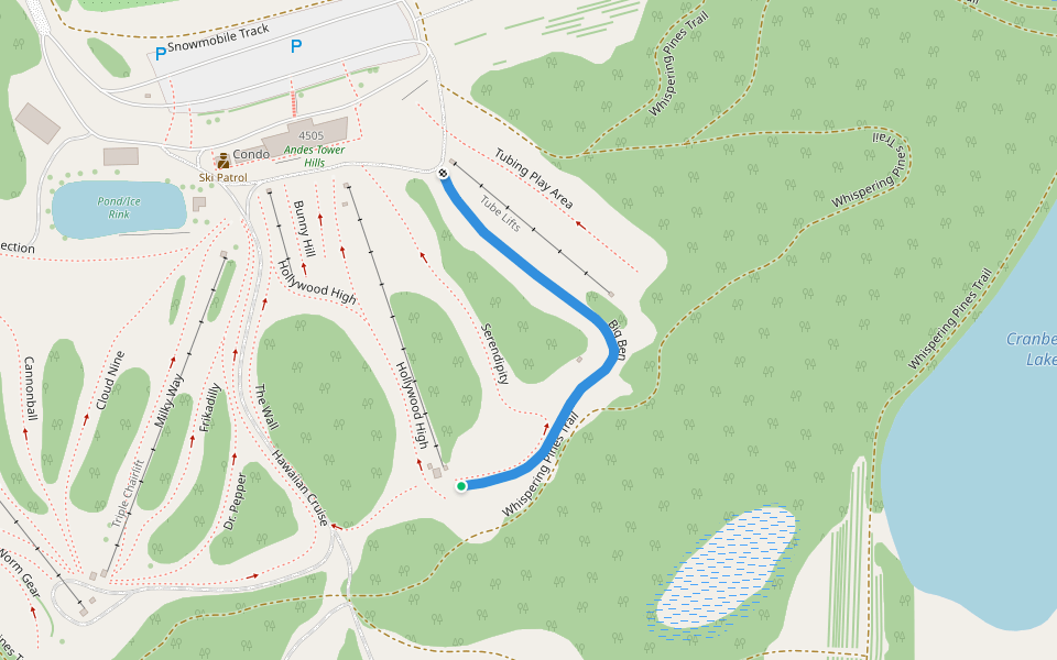 Big Ben walking route map in Kensington