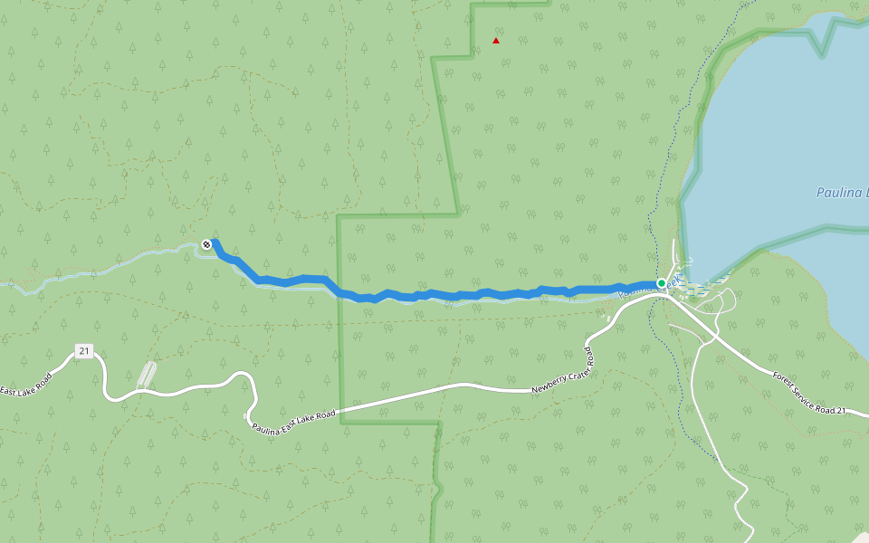 Peter Skene Ogden Trail #3956 walking route map in La Pine