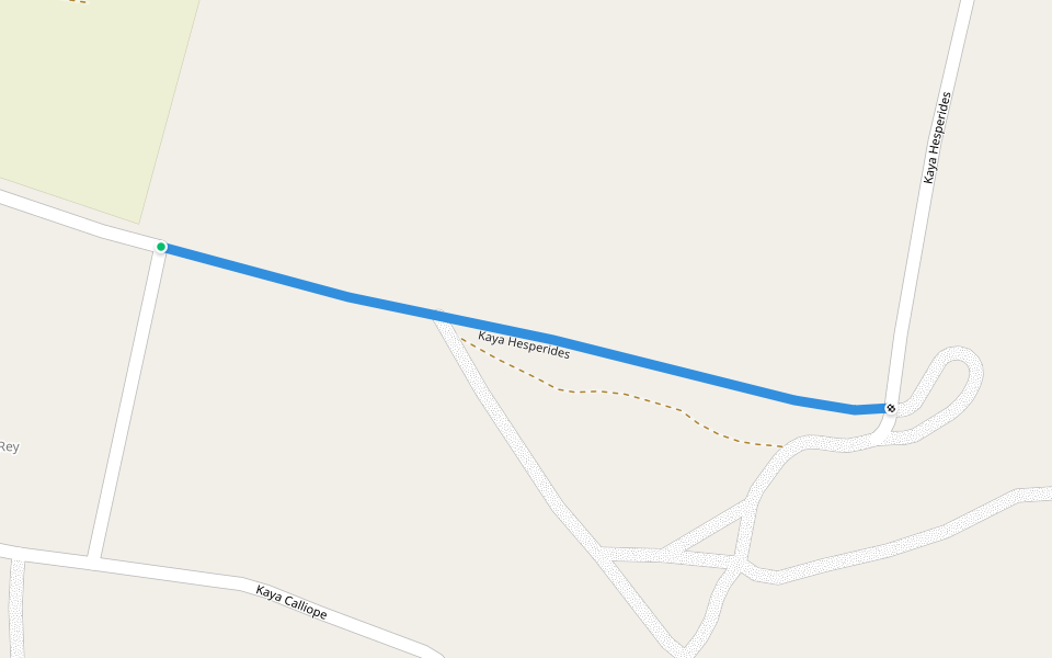 Kaya Hesperides walking route map in Willemstad