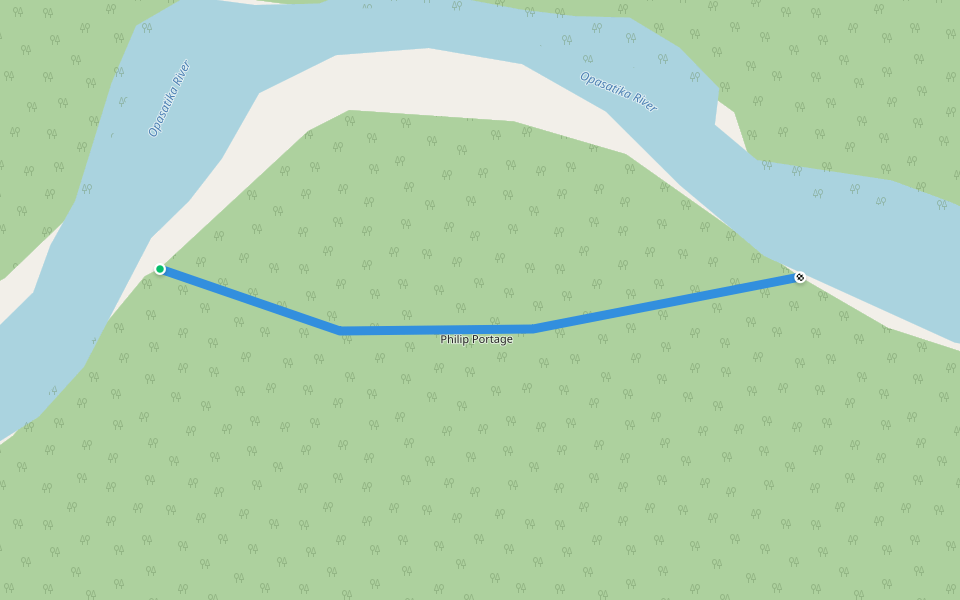 Philip Portage walking route map in Val Rita