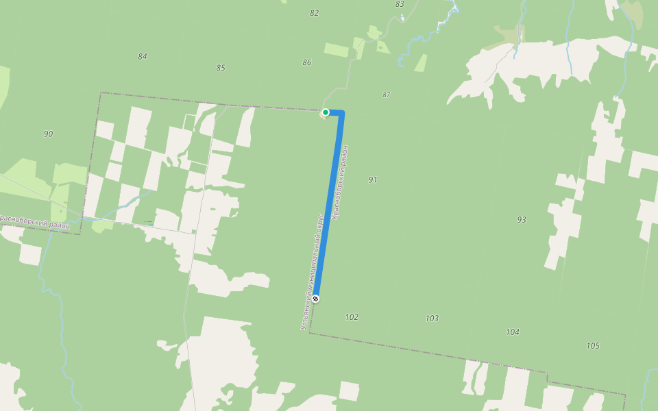 гр обл walking route map in Porozovskaya