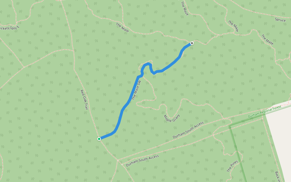 The Maze SW walking route map in Uxbridge