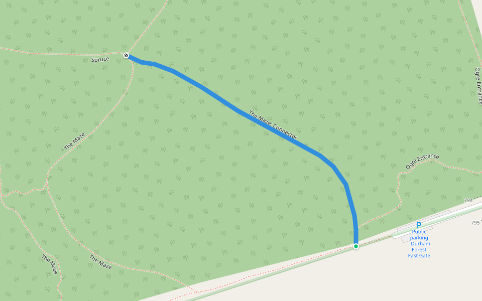 The Maze: Connector walking route map in Uxbridge