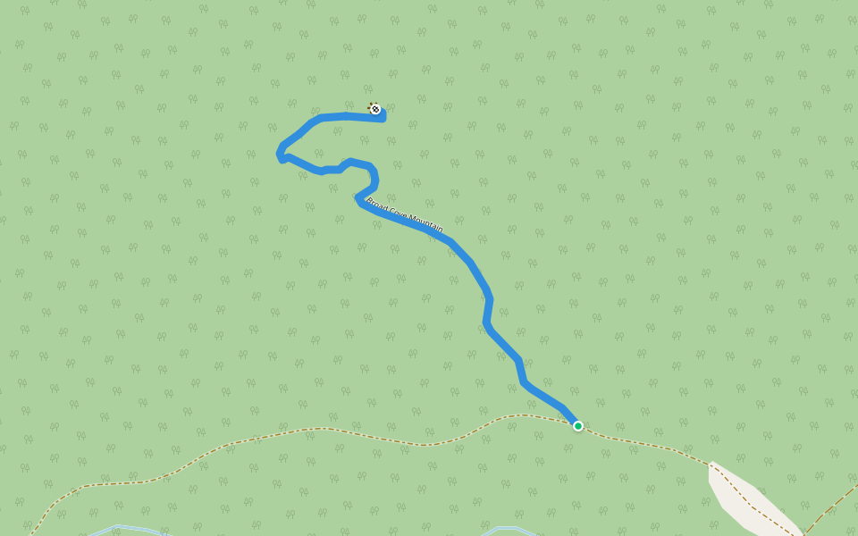 Broad Cove Mountain walking route map in Ingonish