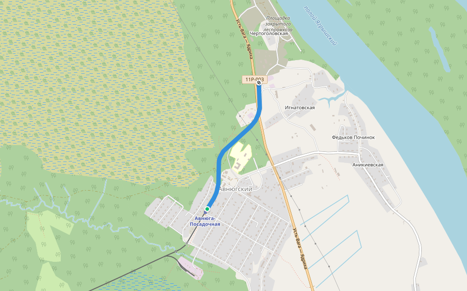 была УЖД walking route map in Uzhd
