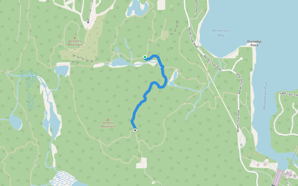 Wendigo Way walking route map in Cobden