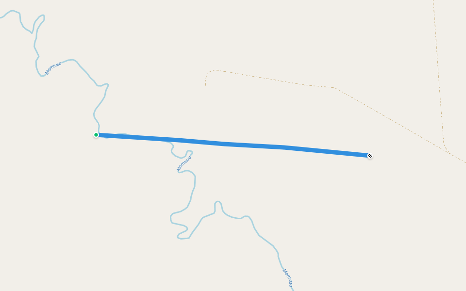 кварталка walking route map in Gusino