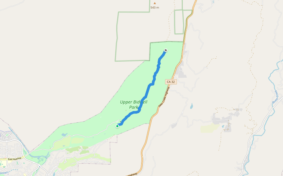 Chico Canyon Road, Annie Bidwell Trail Hiking California Pacer