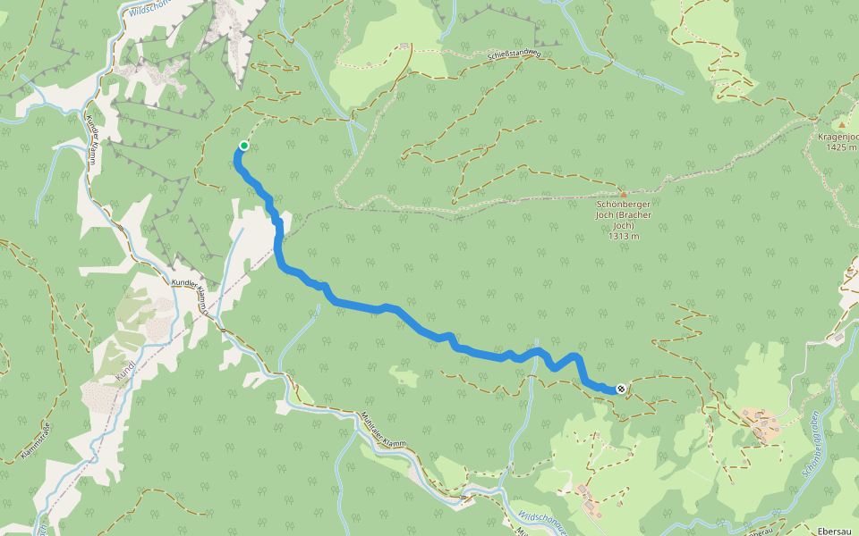 Stiag walking route map in Kundl