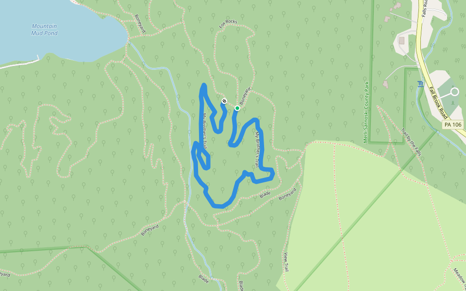 My Brother's Trail walking route map in Carbondale