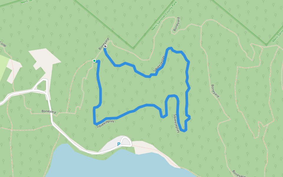 Squeezeplay walking route map in GREENFILD Township