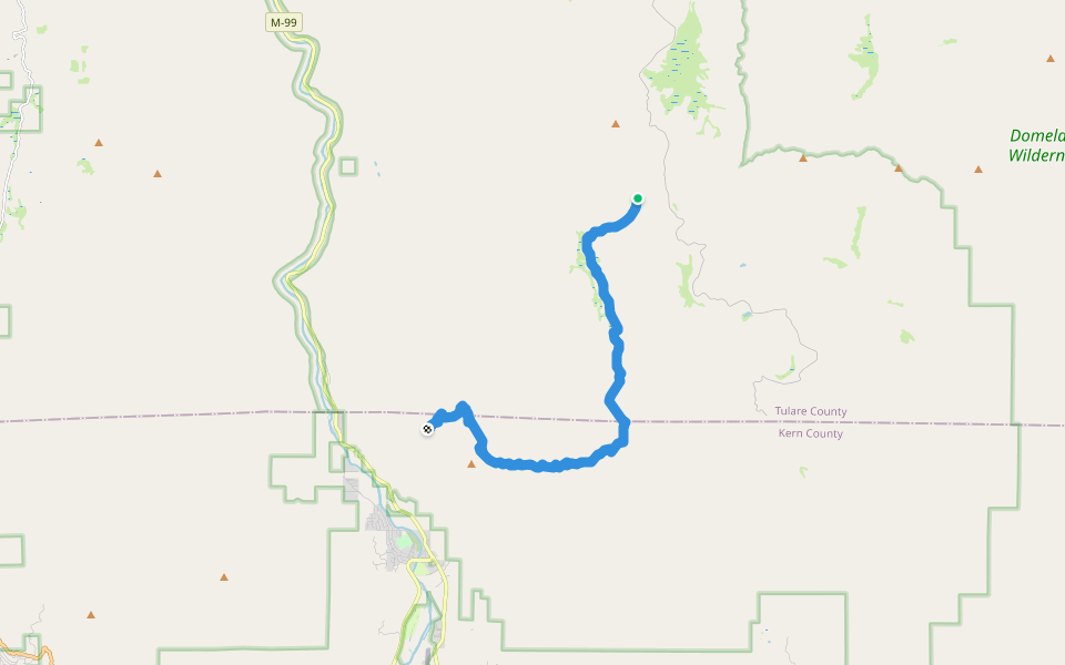 Cannell Trail walking route map in Weldon