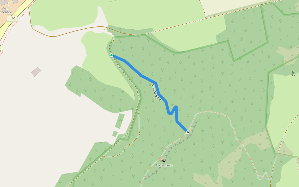 Rundweg 4 walking route map in Gerolstein