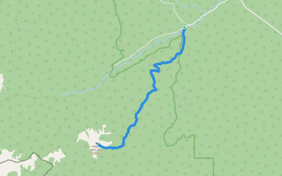 Mount McCarty Route walking route map in Bellevue
