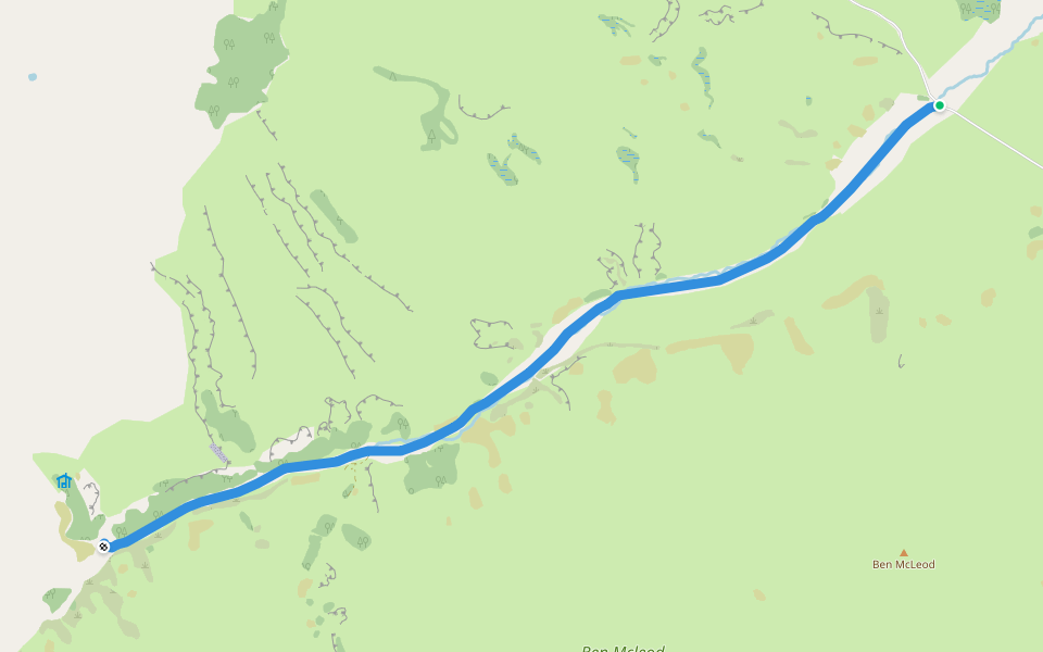 Forest Creek Track walking route map in Peel Forest