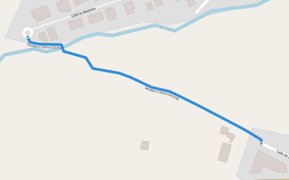 Sendero Ciloria Ezcaray walking route map in Ezcaray