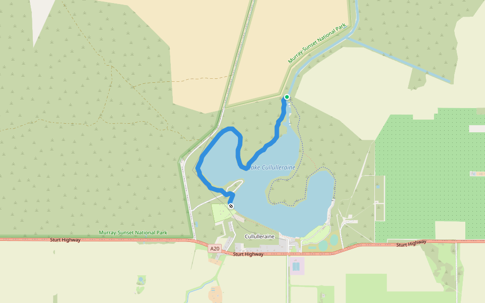 Helsey Trail walking route map in Cullulleraine