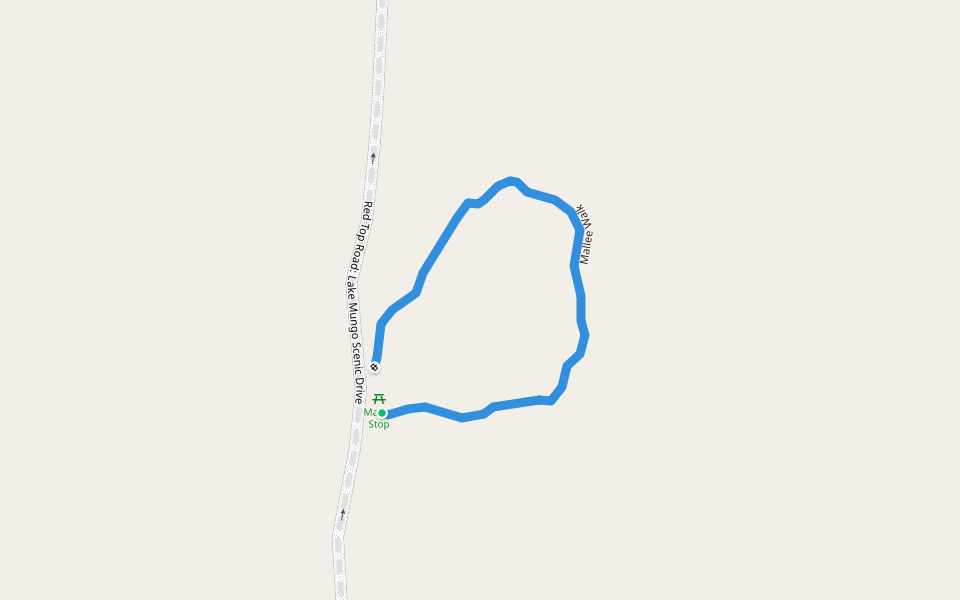 Mallee Walk walking route map in Mungo