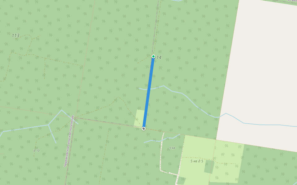 гр. поселений walking route map in Trezubovskaya