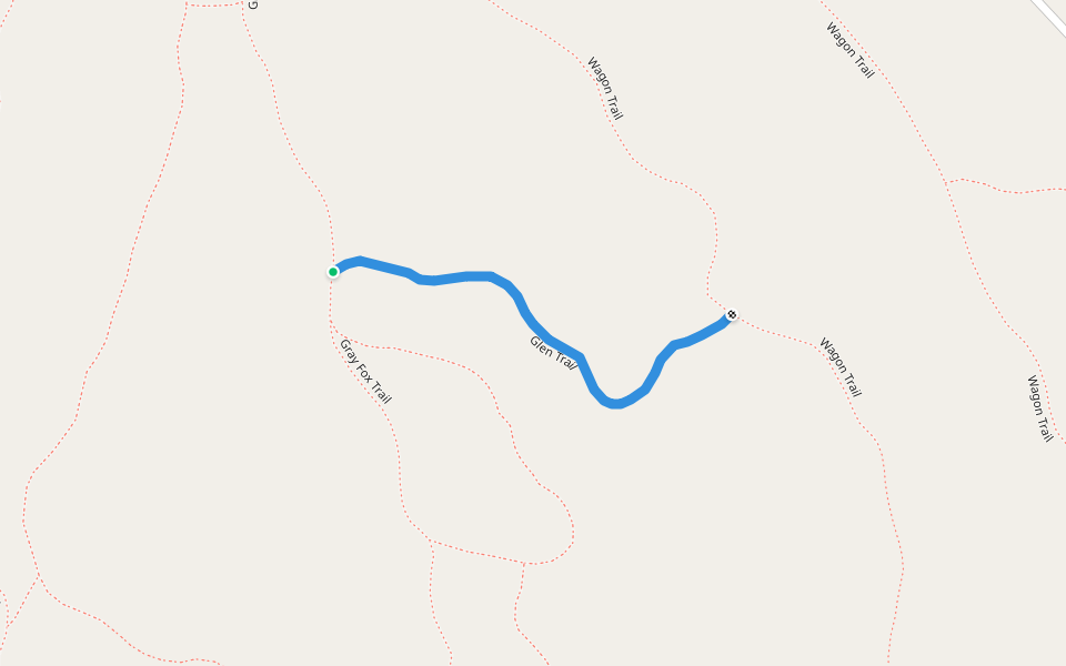 Glen Trail walking route map in Middlefield