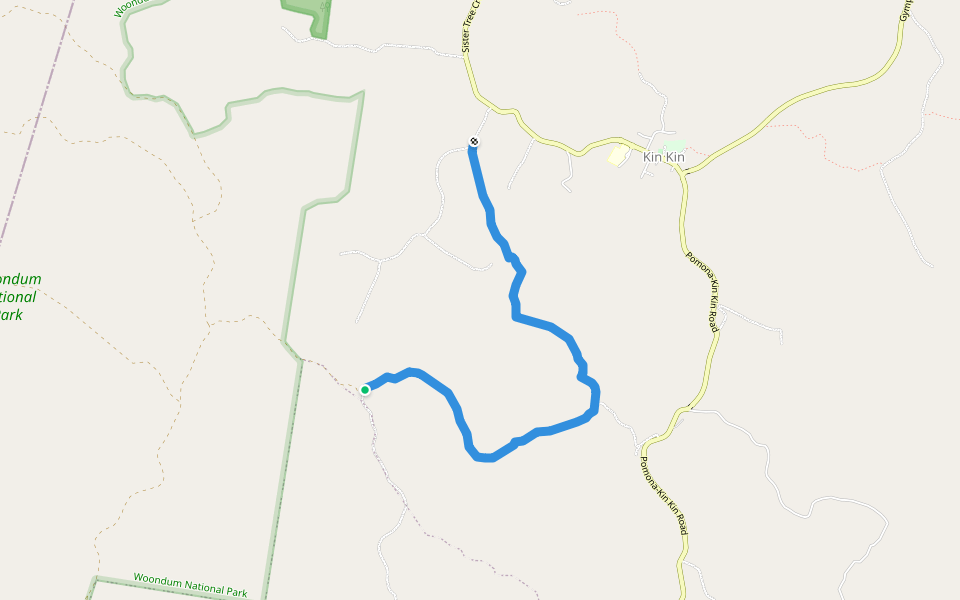 Noosa Trail 3 walking route map in Kin Kin