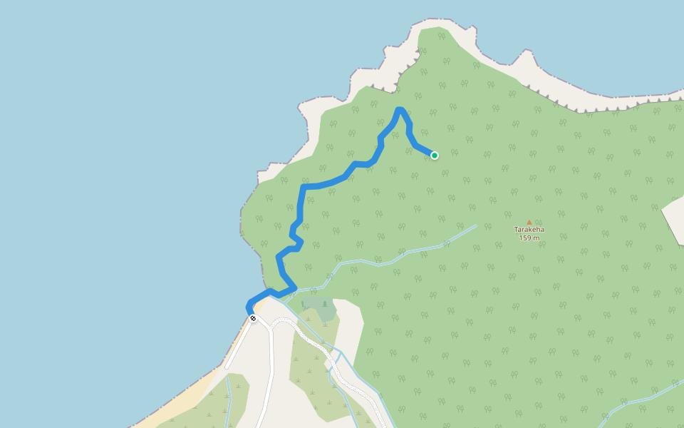 Tauturangi Walkway walking route map in Tōrere