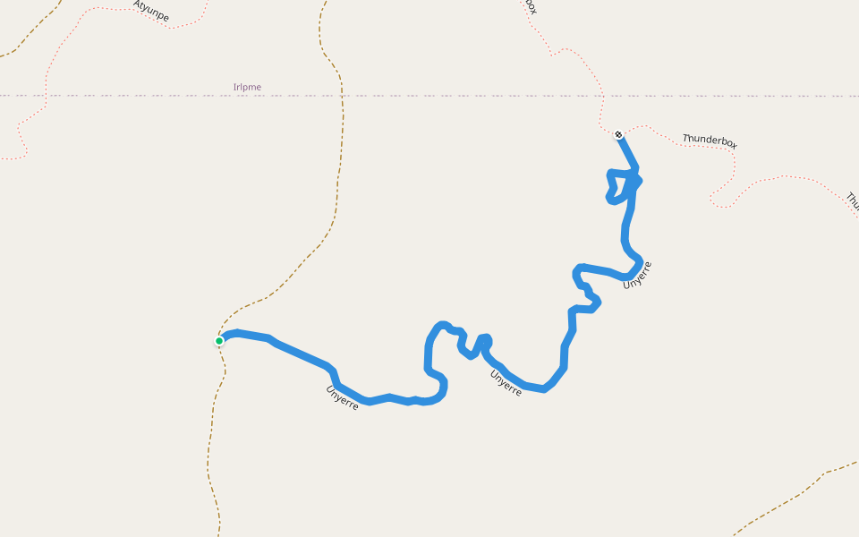 Carl's Track walking route map in East Side