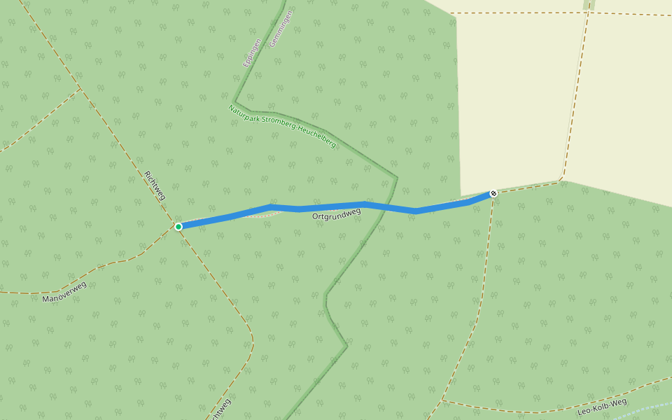 Ortgrundweg walking route map in Eppingen