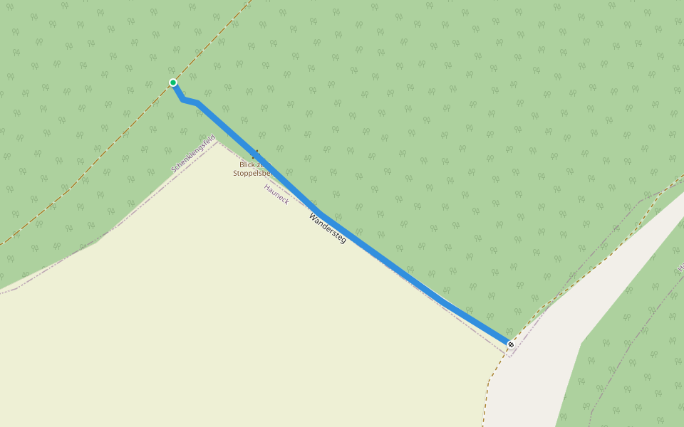 Wandersteg walking route map in Schenklengsfeld
