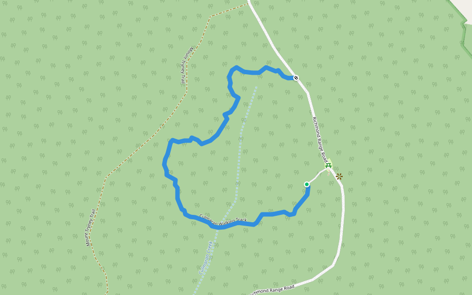 Culmaran Walking Track walking route map in Cambridge Plateau